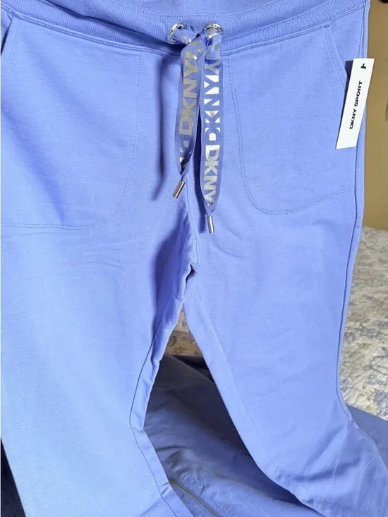 DKNY Periwinkle Zip-Up Hoodie set pants and sweater - Picture 6 of 9